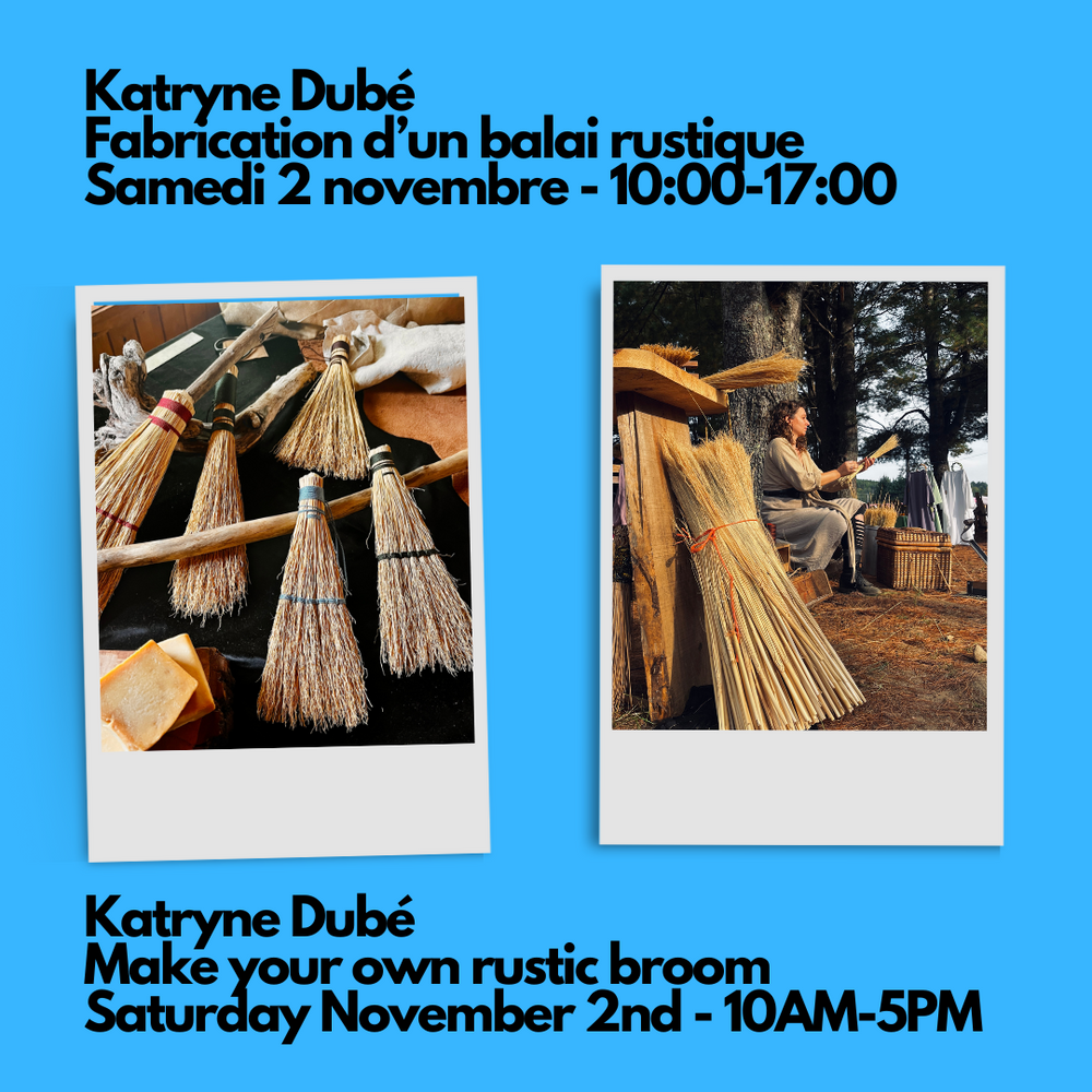 Katryne Dubé - Basketry - Make your own rustic broom