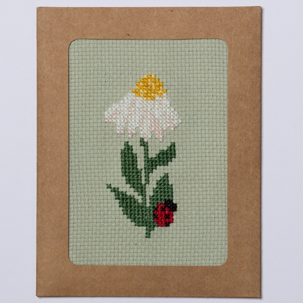 Cross stitch card making