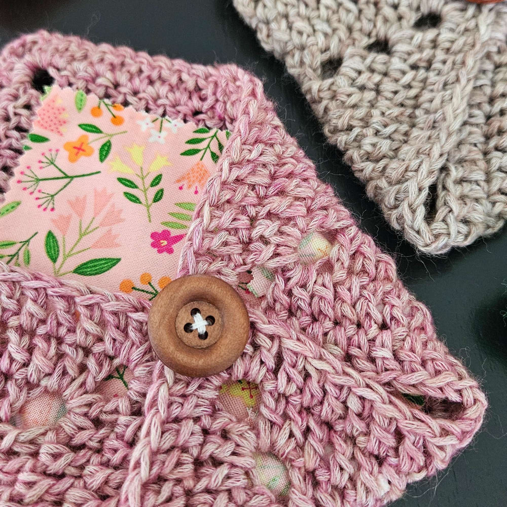 Pochette en carrés granny (granny squares)